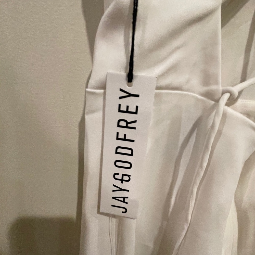 BHLDN Jay Godfrey Auden white jumpsuit strappy NWT - Picture 8 of 12